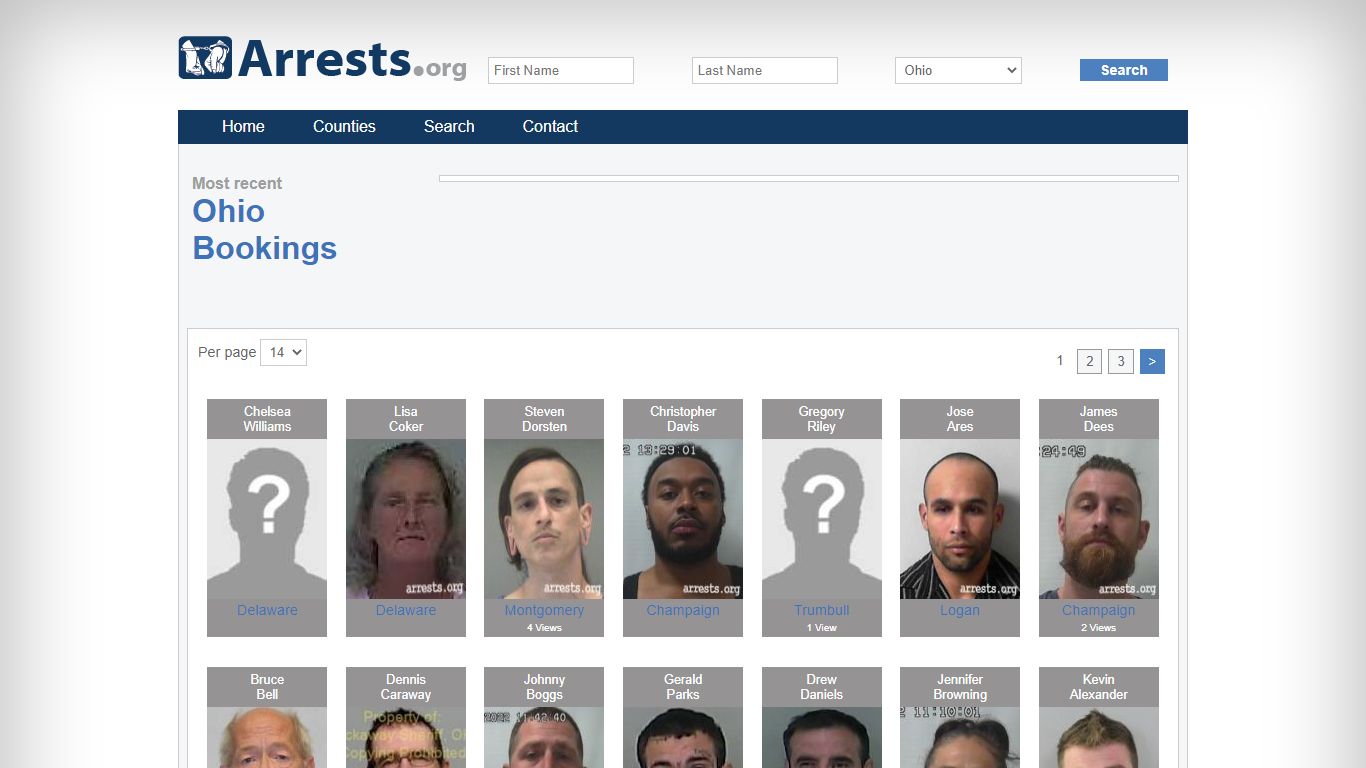 Ohio Arrests and Inmate Search